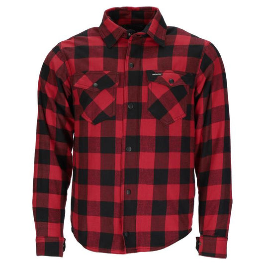 Argon Hatchet Kevlar Armoured Flannel Shirt - Black / Red