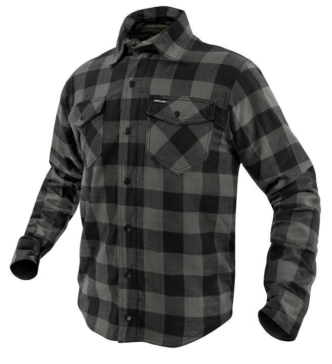 Argon Women's Kevlar Armoured Hatchet Flannel Shirt - Black / Grey