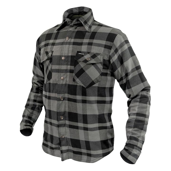 Argon Savage Kevlar Armoured Flannel Shirt - Black / Grey
