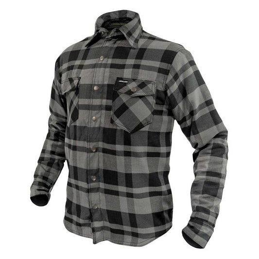 Argon Savage Kevlar Armoured Flannel Shirt - Black / Grey