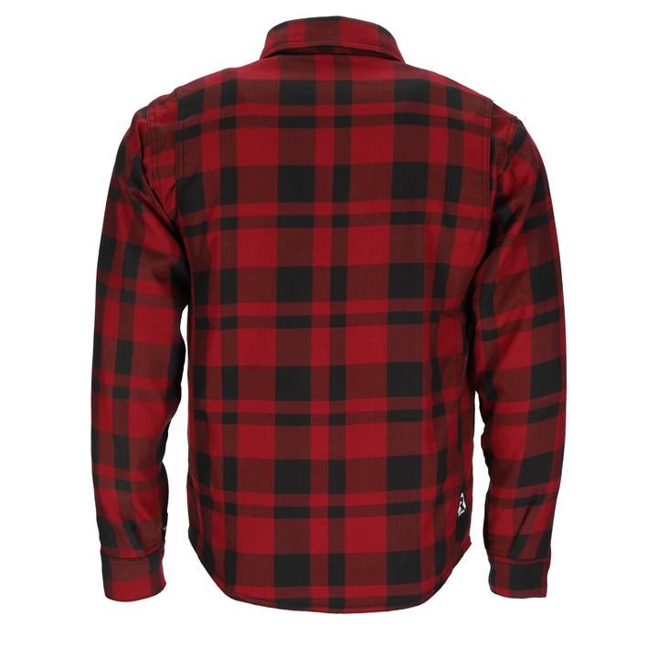 Argon Savage Kevlar Armoured Flannel Shirt - Black / Red