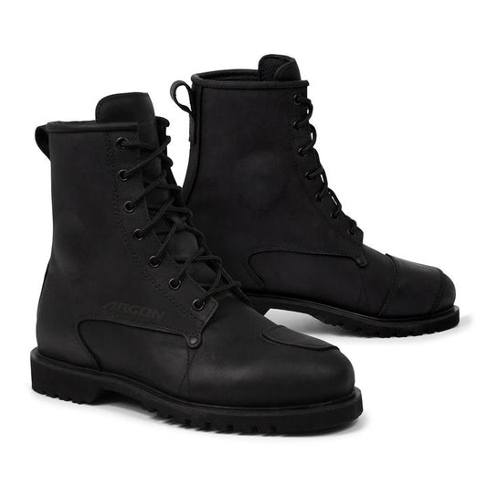 Argon Tactic Leather Boots - Black