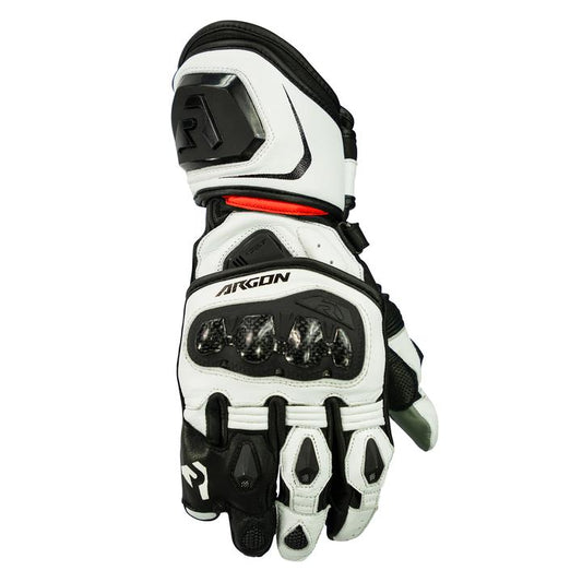 Argon Mission Gloves - White & Red