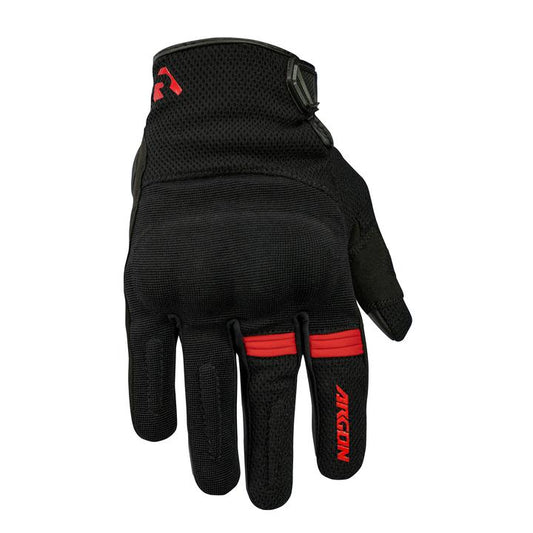 Argon Swift Textile Gloves - Black & Red