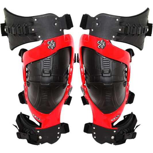 Asterisk Ultra Cell 3.0 Knee Braces (Pair) - Red