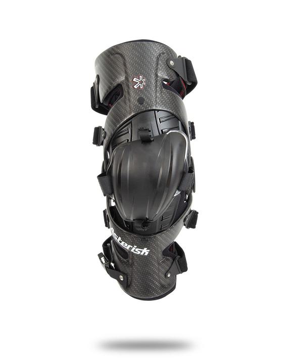 Asterisk Knee Brace Carbon Cell (Pair) - Black