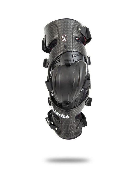 Asterisk Knee Brace Carbon Cell (Pair) - Black