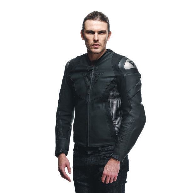 Dainese Avro 5 Leather Jacket - Black / Grey