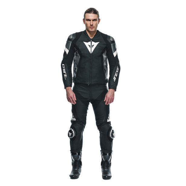 Dainese Avro 5 Perforated Leather Jacket - Black / White
