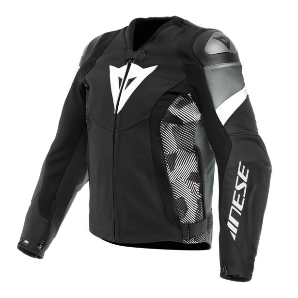 Dainese Avro 5 Perforated Leather Jacket - Black / White