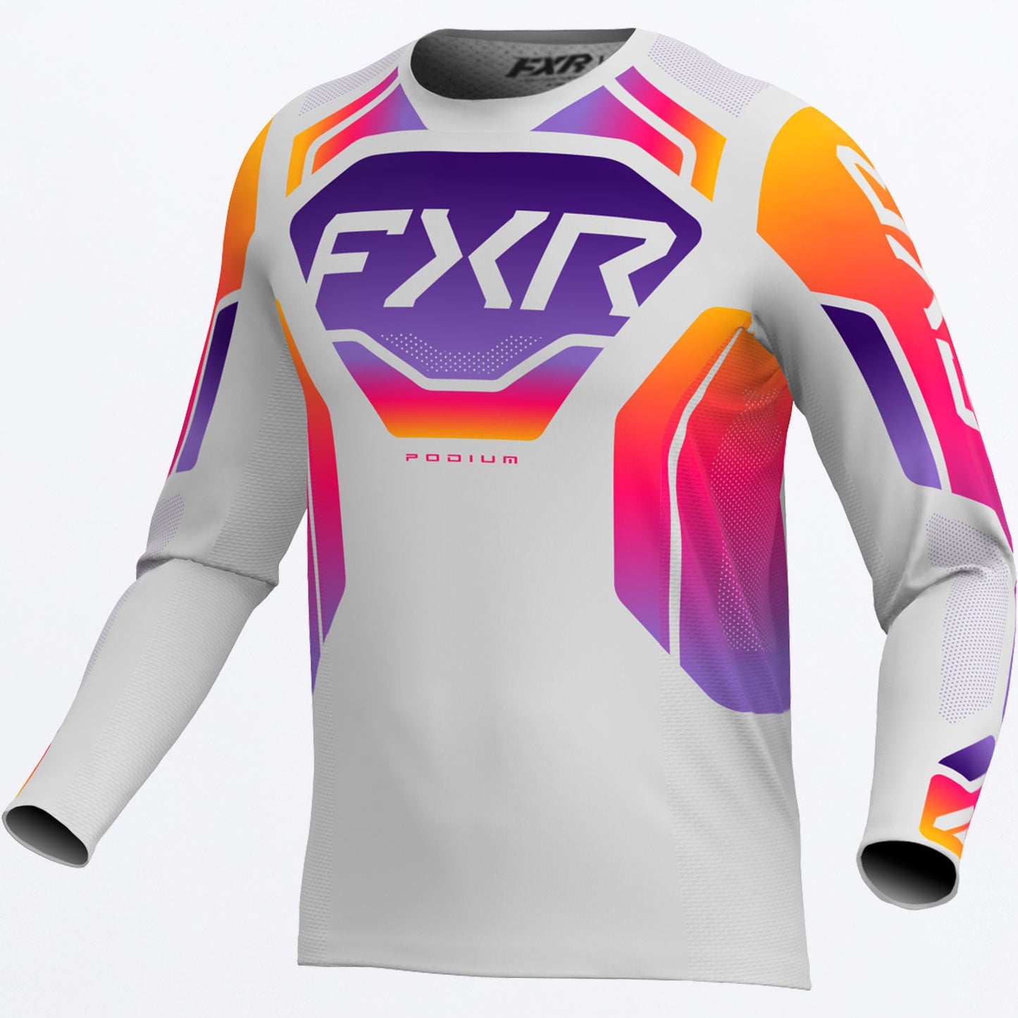 FXR MX26 Podium Relay Jersey - Grey / Purple / Orange
