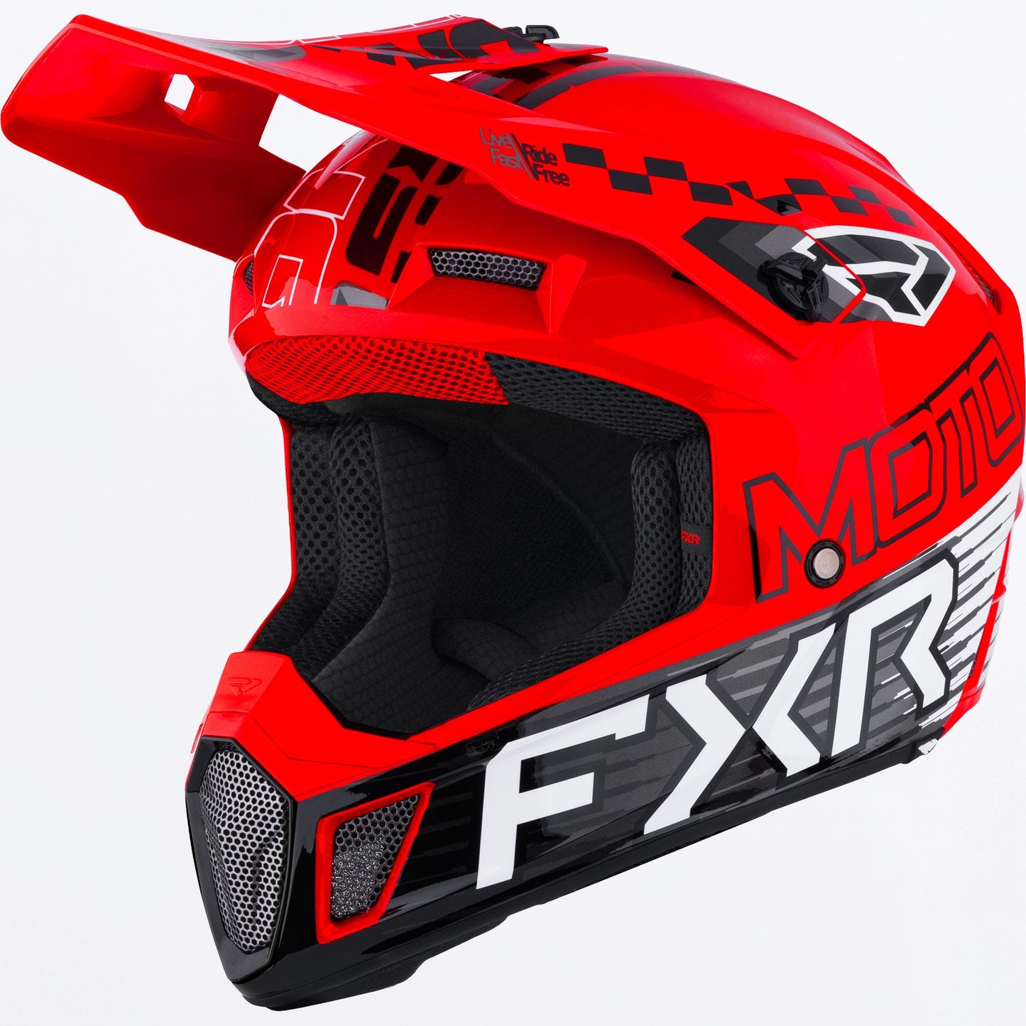 FXR Clutch Race Div Helmet - Red