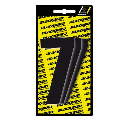 Blackbird Race Numbers 7  3 Pack - Black Large