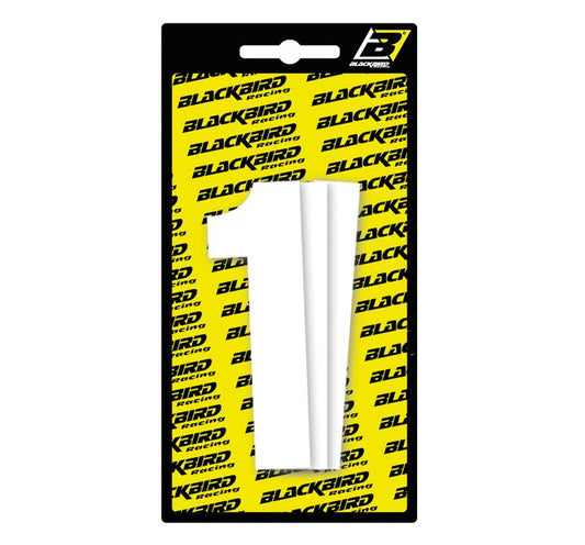 Blackbird Large Race Number 1 (3 Pack) - White