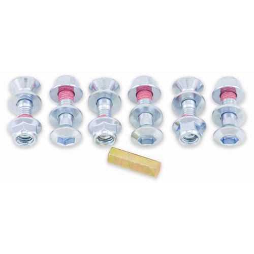 Bolt Doubled Lock Sprocket Bolt Kit - Silver