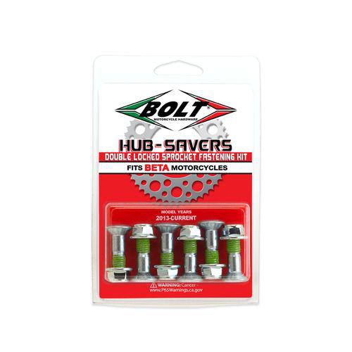 Bolt Beta Doubled Lock Sprocket Bolt Kit - Silver