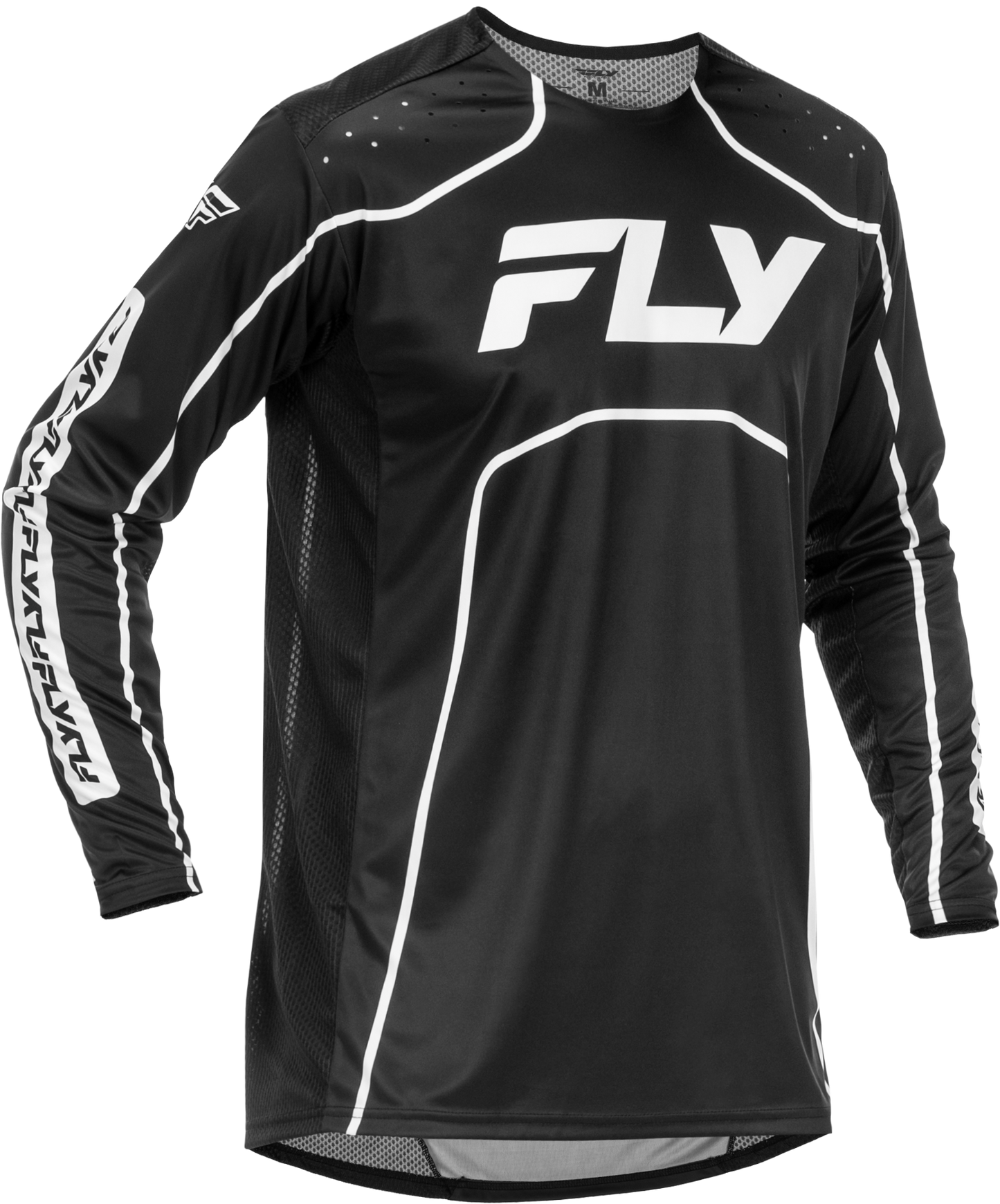 Fly Youth Rayce MTB Jersey - Black / White
