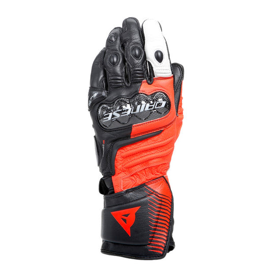Dainese Carbon 4 Long Gloves - Black / Red / White