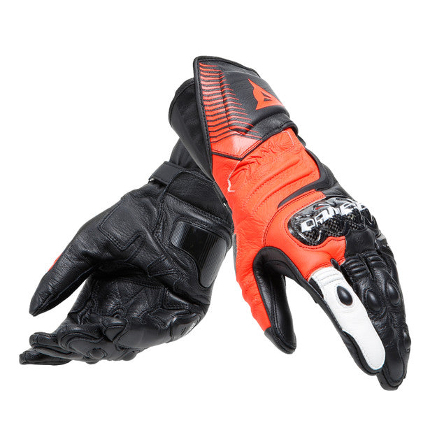 Dainese Carbon 4 Long Gloves - Black / Red / White