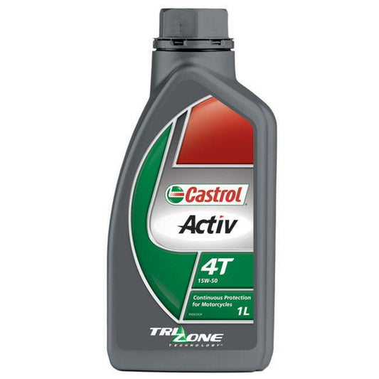 Castrol Activ 4T 15W-50 Motor Oil - 1L