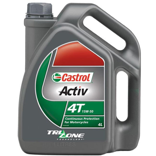 Castrol Activ 4T 15W-50 Motor Oil - 4L
