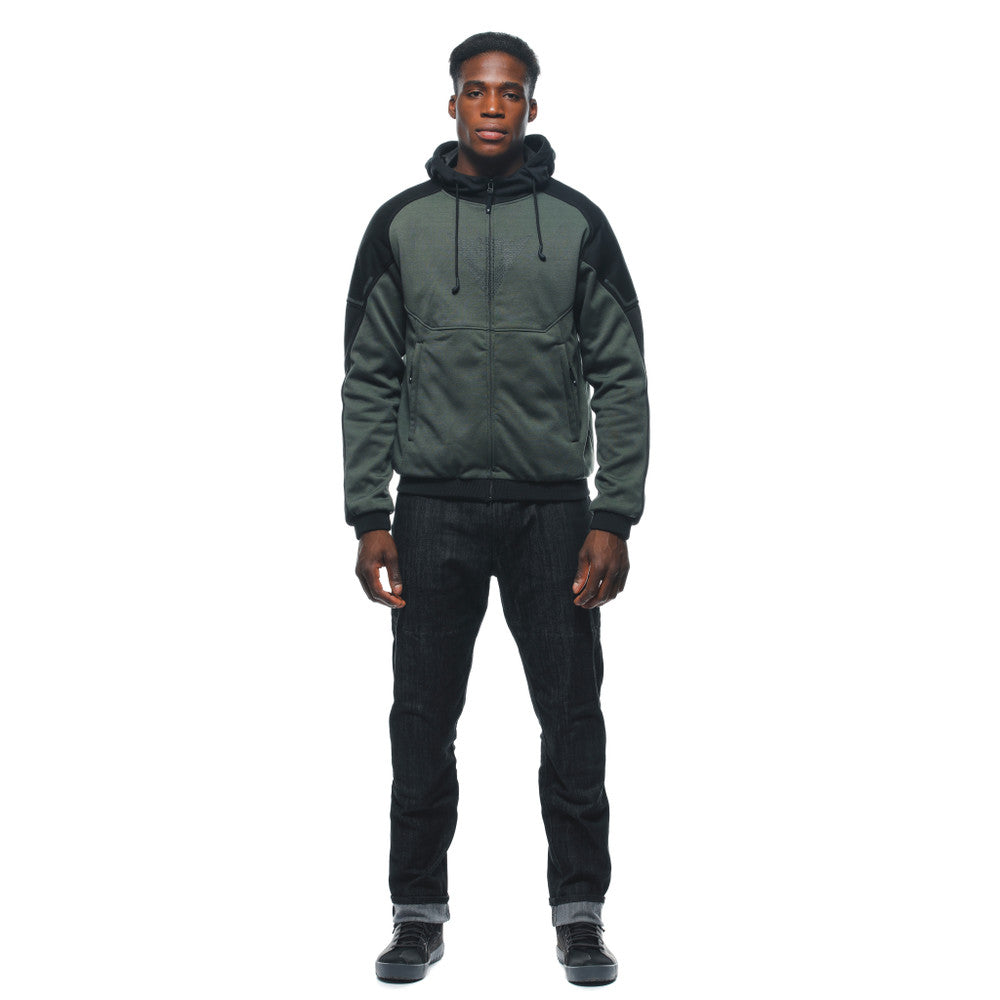 Dainese Daemon-X Safety Zip-Up Hoodie - Green