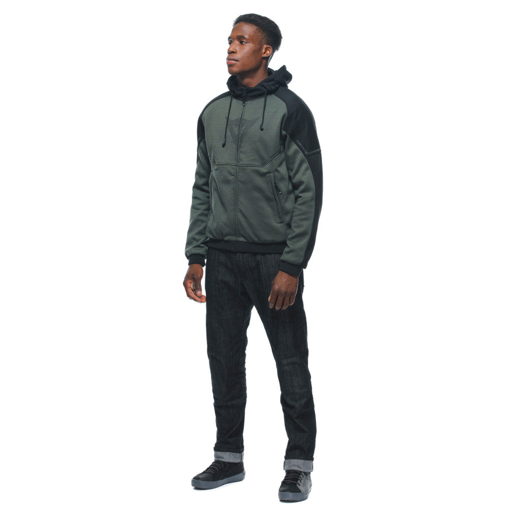 Dainese Daemon-X Safety Zip-Up Hoodie - Green