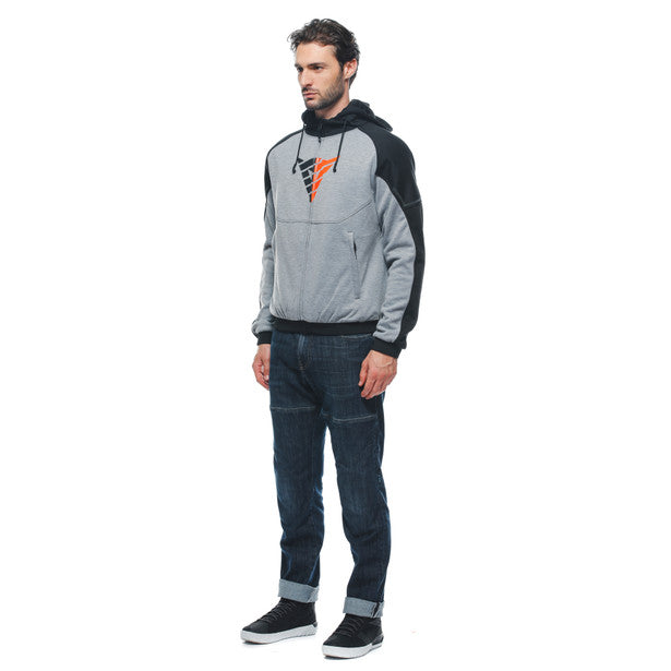 Dainese Daemon-X Safety Zip-Up Hoodie - Black / Grey