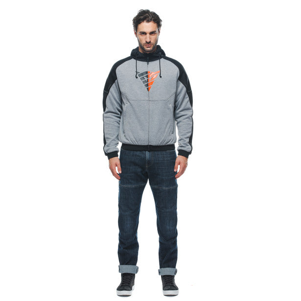 Dainese Daemon-X Safety Zip-Up Hoodie - Black / Grey