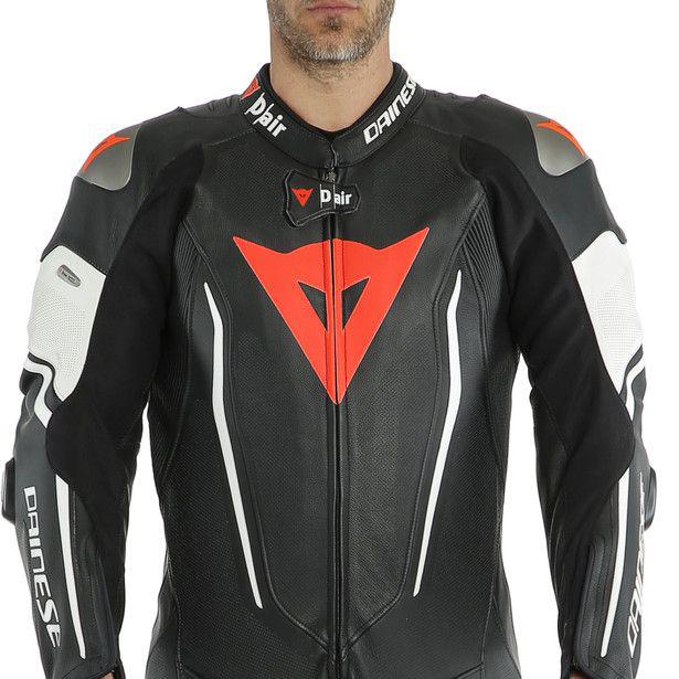 Dainese Misano 2 D-Air 1Pc Perforated Suit Black White