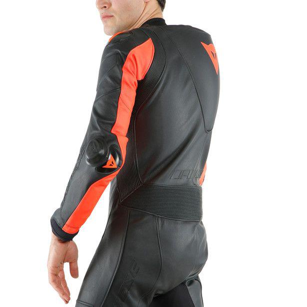 Dainese Laguna Seca 5 1-Piece Perforated Suit - Black / Fluro Red