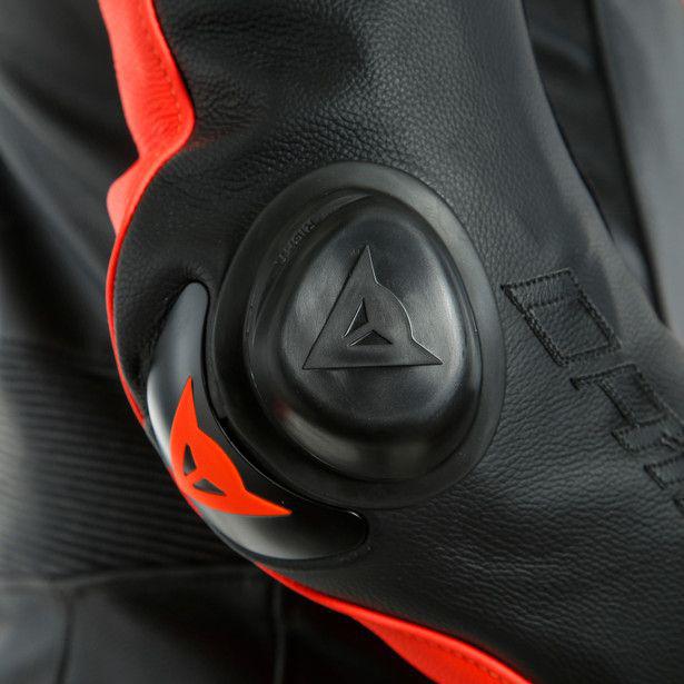 Dainese Laguna Seca 5 1-Piece Perforated Suit - Black / Fluro Red