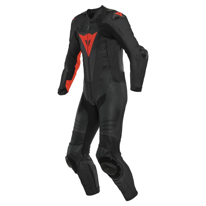 Dainese Laguna Seca 5 1-Piece Perforated Suit - Black / Fluro Red