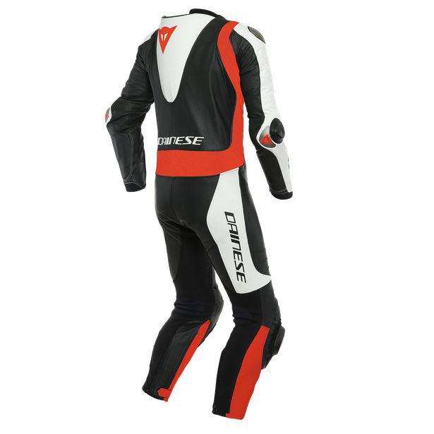 Dainese Laguna Seca 5 1-Piece Perforated Suit - Black / White Fluro Red
