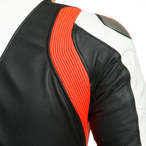 Dainese Laguna Seca 5 1-Piece Perforated Suit - Black / White Fluro Red