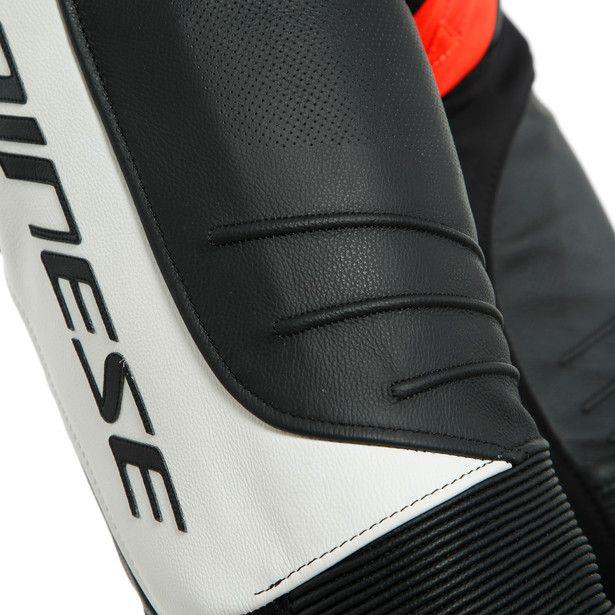 Dainese Laguna Seca 5 1-Piece Perforated Suit - Black / White Fluro Red