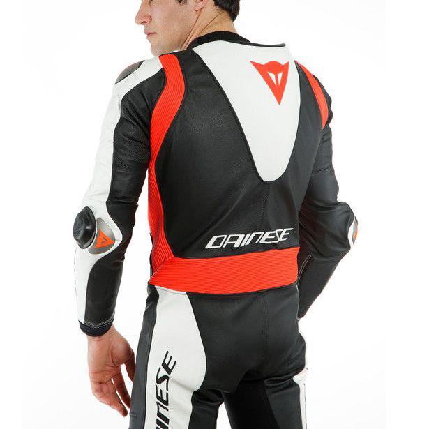 Dainese Laguna Seca 5 1-Piece Perforated Suit - Black / White Fluro Red