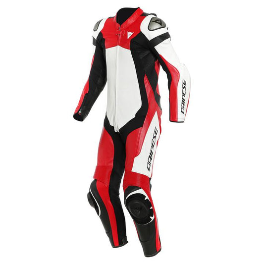 Dainese Assen 2 1-Piece Perforated Suit - White / Red / Black