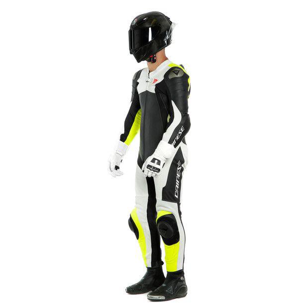 Dainese Assen 2 1-Piece Perforated Suit - Black / White Fluro Yellow