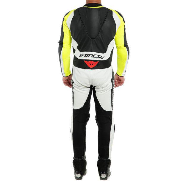 Dainese Assen 2 1-Piece Perforated Suit - Black / White Fluro Yellow
