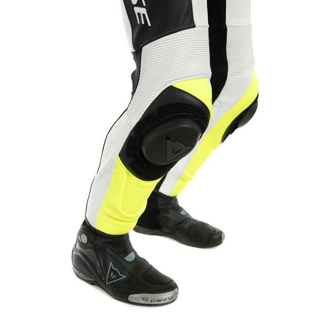 Dainese Assen 2 1-Piece Perforated Suit - Black / White Fluro Yellow