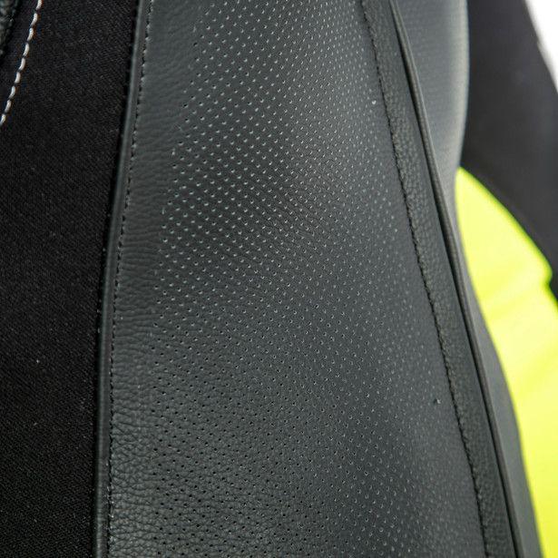 Dainese Assen 2 1-Piece Perforated Suit - Black / White Fluro Yellow