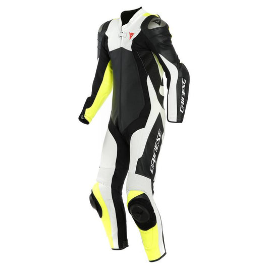Dainese Assen 2 1-Piece Perforated Suit - Black / White Fluro Yellow