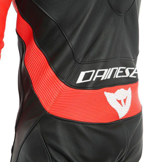 Dainese Assen 2 1Pc Perforated Suit Black Fluro Red