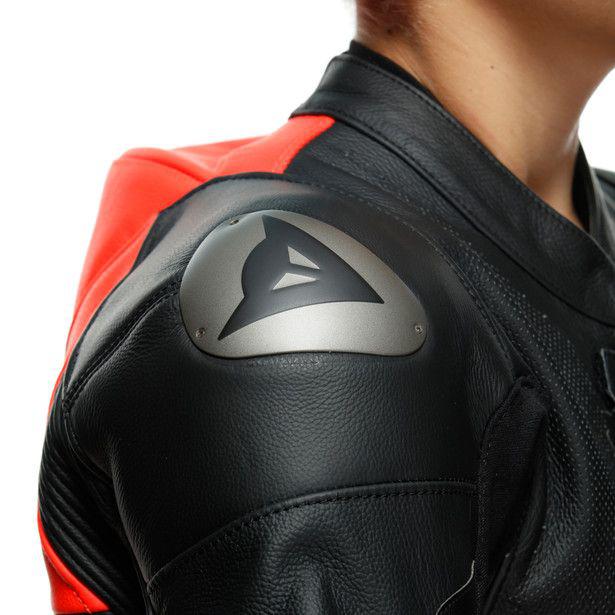 Dainese Gen-Z Junior 1-Piece Perforated Suit - Black Fluro Red Black
