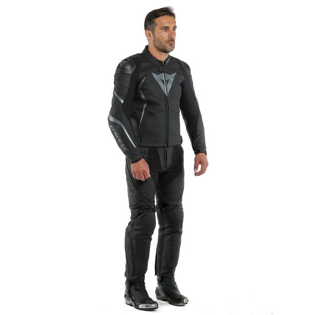 Dainese Avro 4 Leather Jacket - Black Matt Anthracite