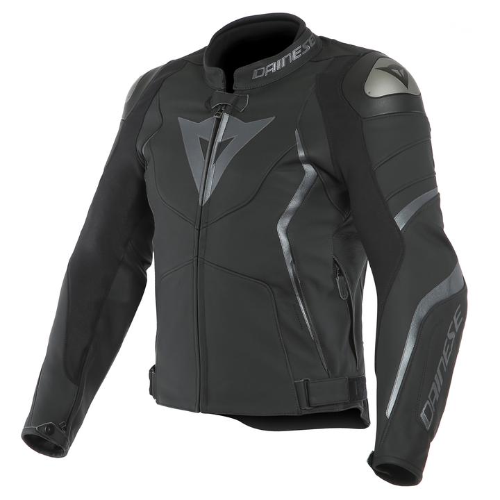 Dainese Avro 4 Leather Jacket - Black Matt Anthracite
