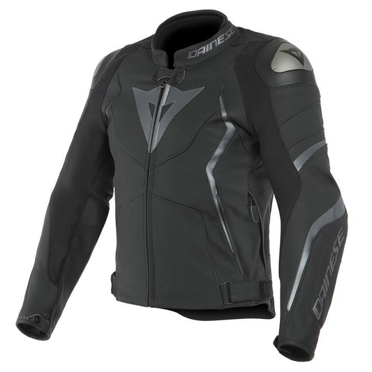Dainese Avro 4 Leather Jacket - Black Matt Anthracite