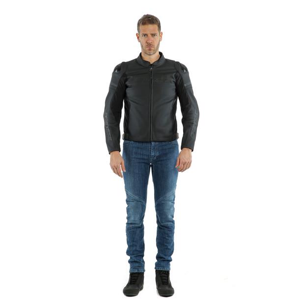 Dainese Agile Leather Jacket - Matt Black