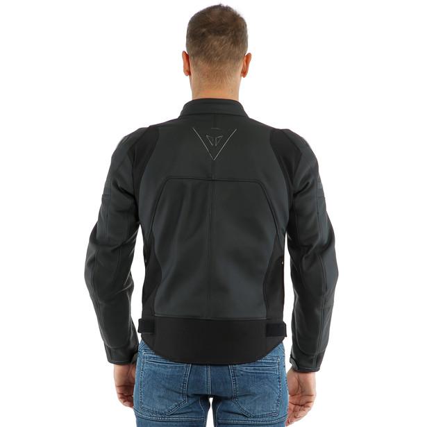 Dainese Agile Leather Jacket - Matt Black
